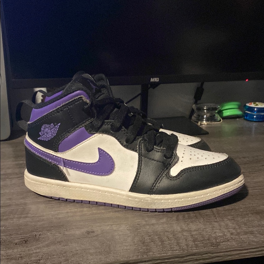 Jordan Kids Sneakers Black Purple White
